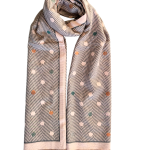 Cachecol às bolinhas