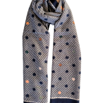 Cachecol às bolinhas