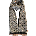 Cachecol às bolinhas